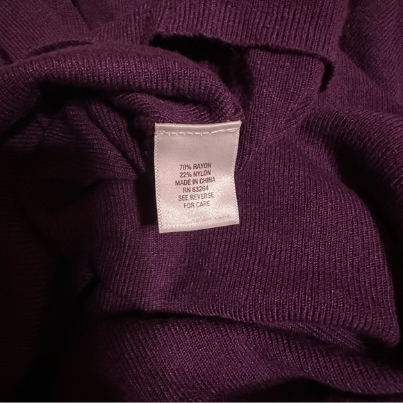 Set of 3 Roz & Ali zipper shoulder, lightweight sweaters, women’s size L - Picture 11 of 13